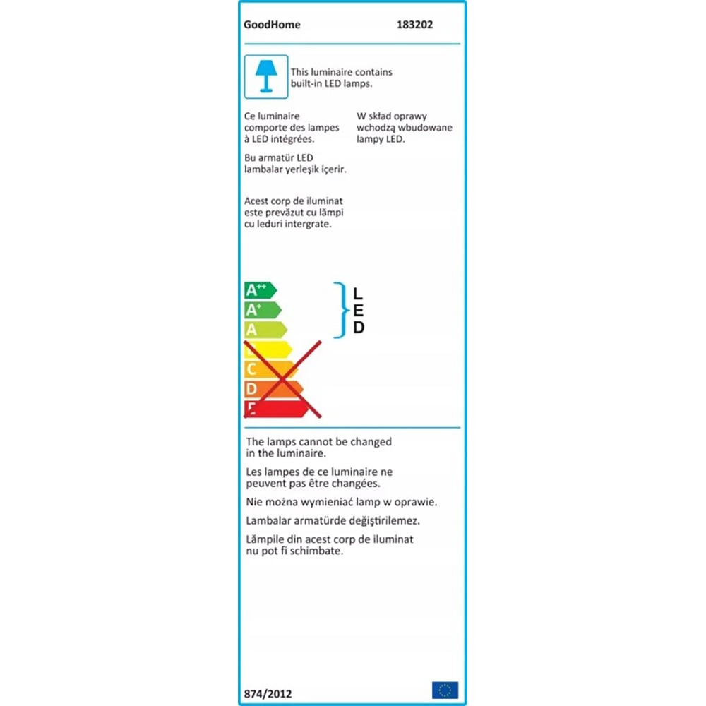 Pendul cu 3 lampi LED integrate GOODHOME Taphao, 36W, 3000K, IP20, negru
