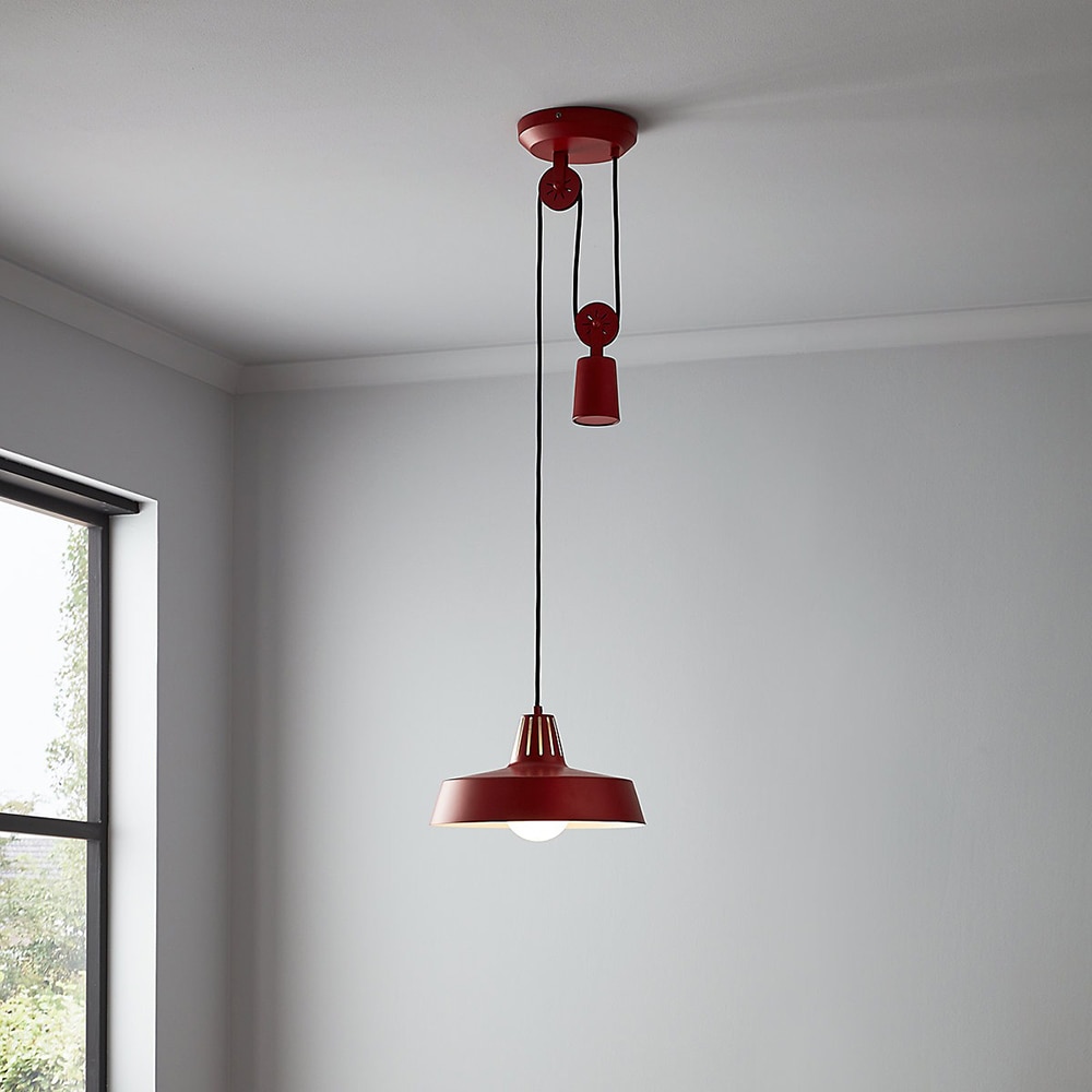 Pendul GOODHOME Yarra, E27, 60W, rosu