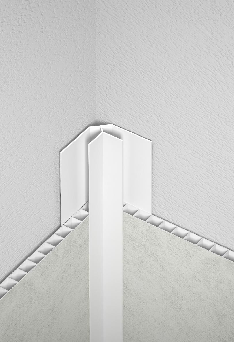 Profil lambriu, Alb colt interior, 2.7 m