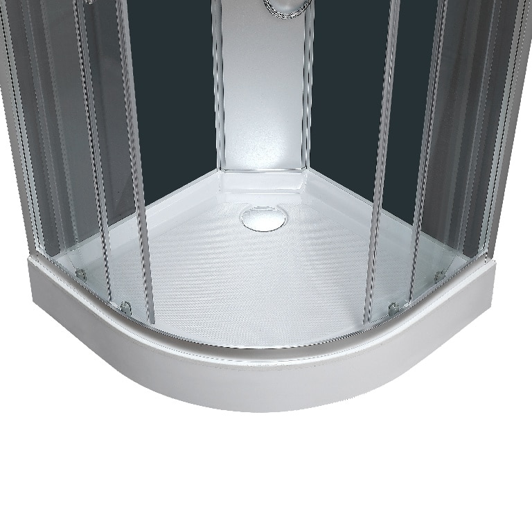 Cabina dus hidromasaj, joasa, semirotunda, 90 x 90 x 215 cm  GoodHome Onega