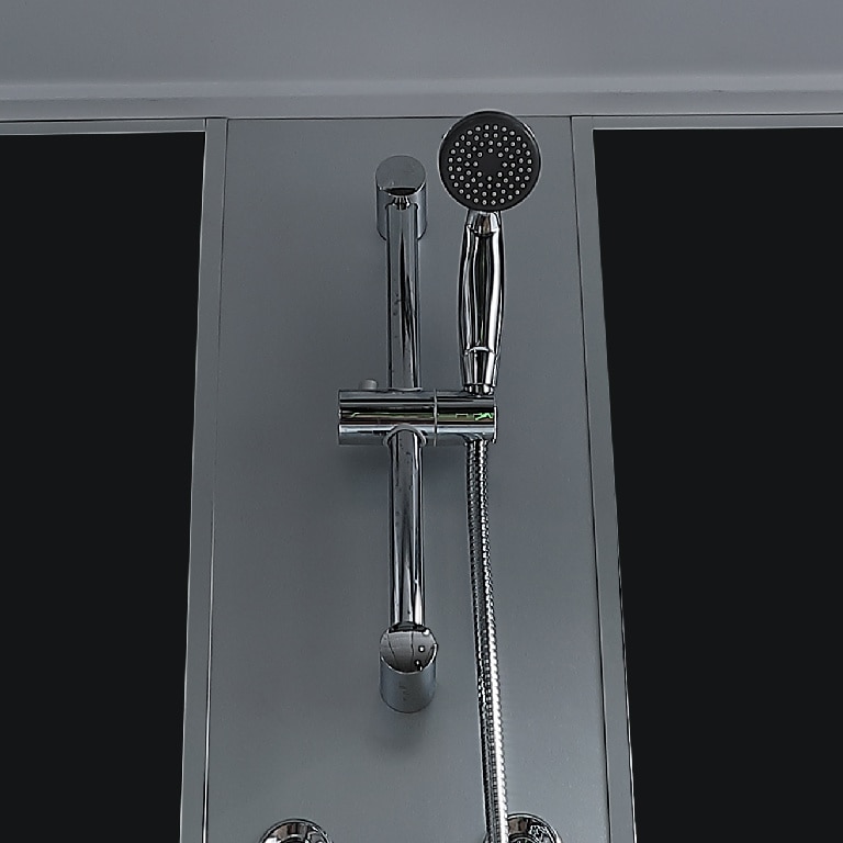 Cabina dus cu hidromasaj GoodHome Onega, dreptunghiulara, 85 x 170 x 215 cm, sticla securizata 5mm, profil argintiu