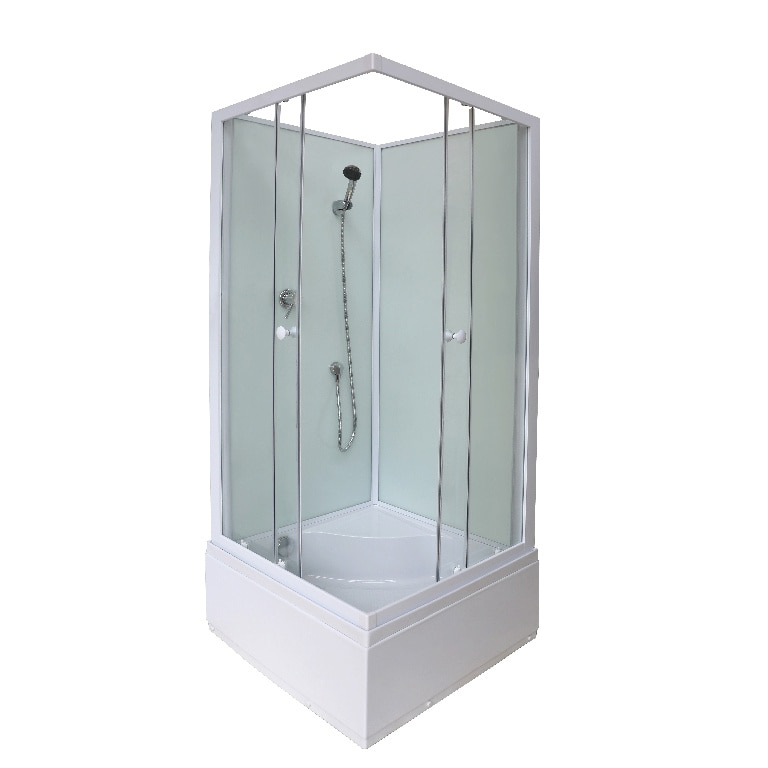Cabina dus simpla, inalta, patrata, 80 x 80 x 200 cm  GoodHome Arkell
