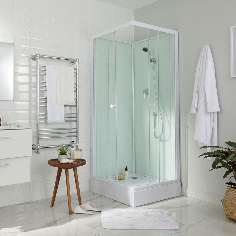 Cabina dus simpla, joasa, patrata, 80 x 80  cm  GoodHome Arkell