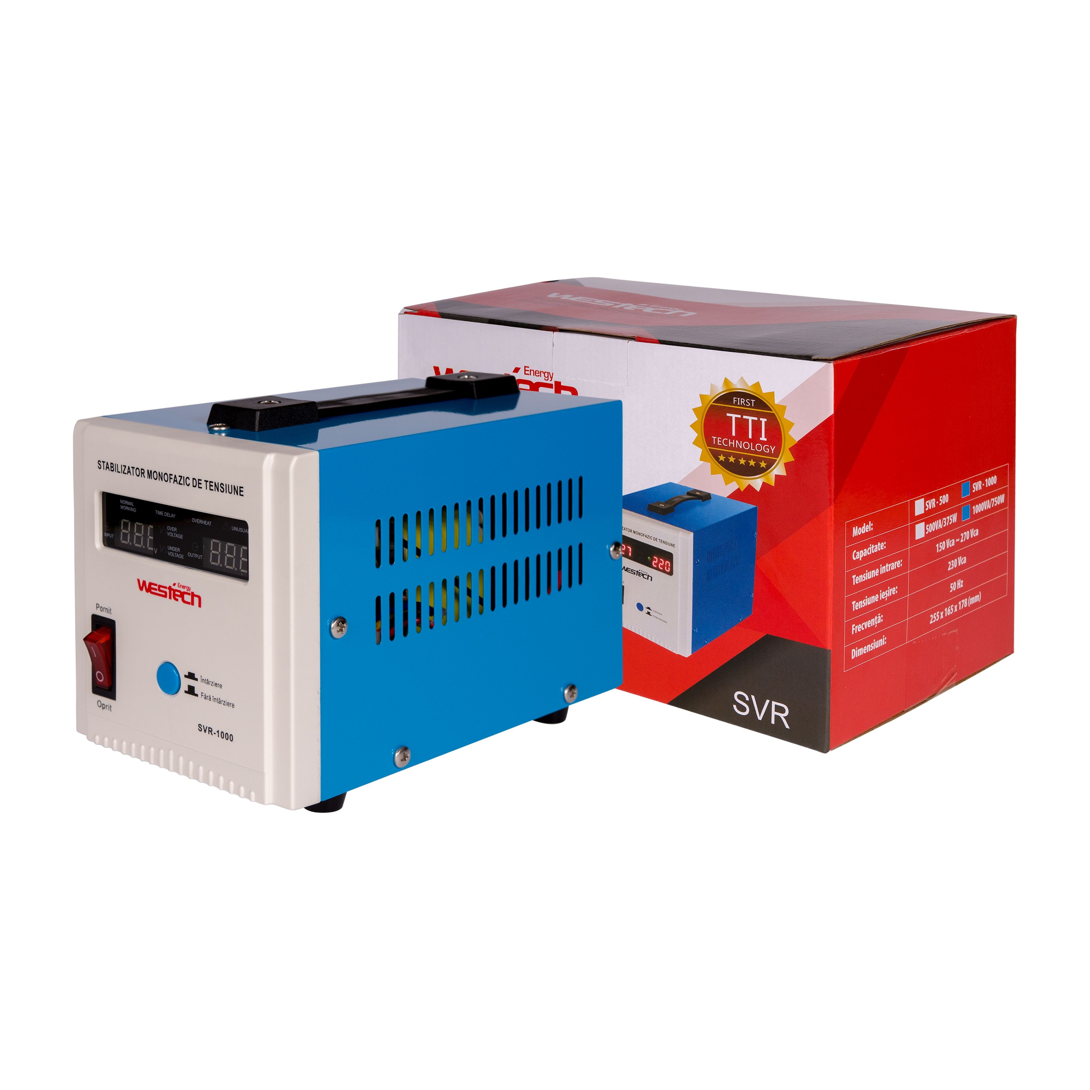 Stabilizator tensiune cu releu 1000 VA • Westech