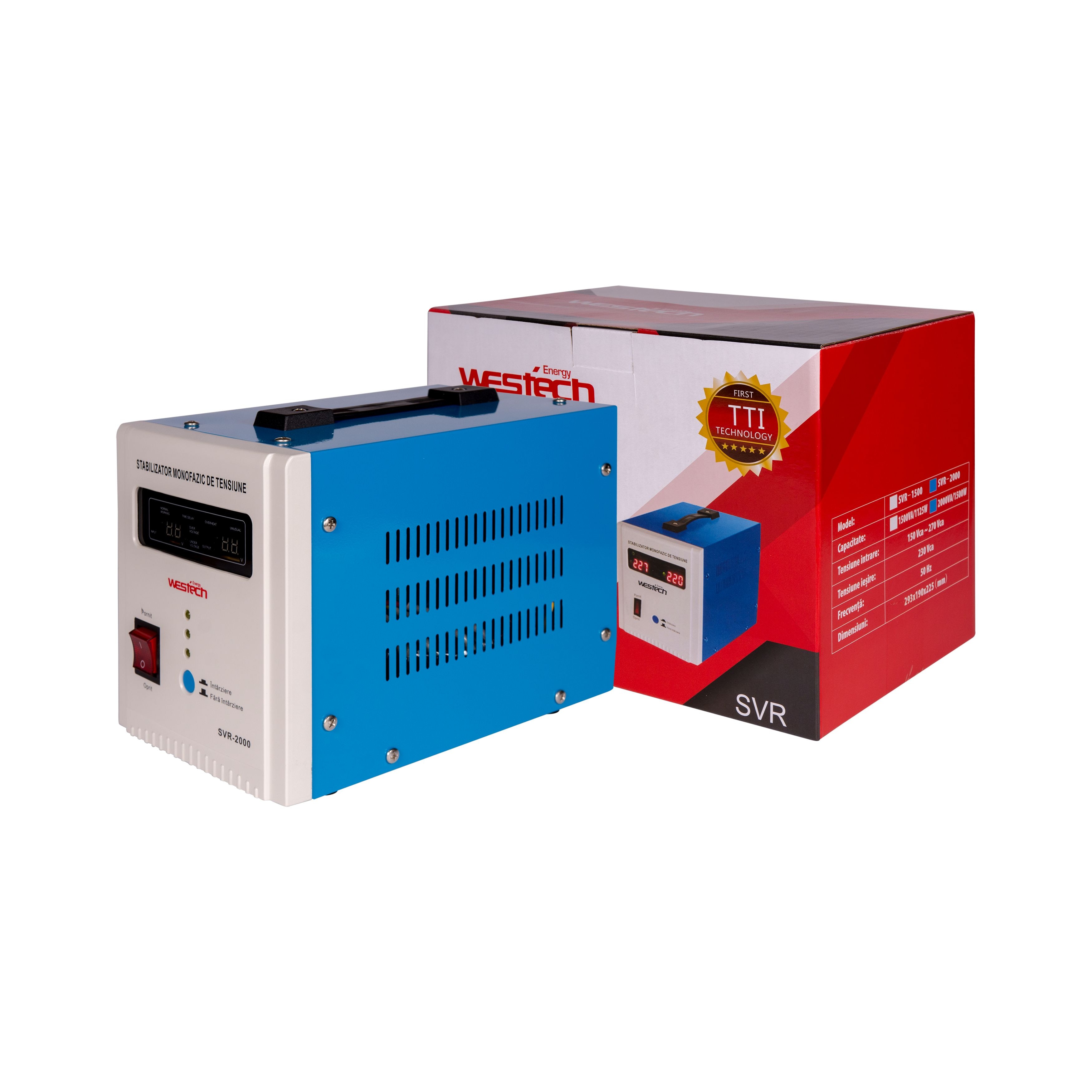 Stabilizator tensiune cu releu 2000 VA  Westech