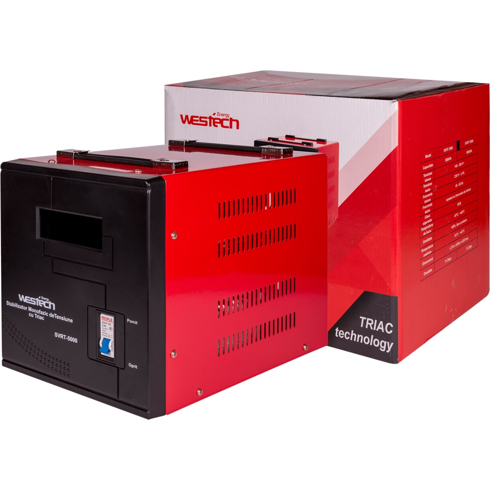 Stabilizator tensiune WESTECH SVRT, 5000VA, 2750W, 11.95A