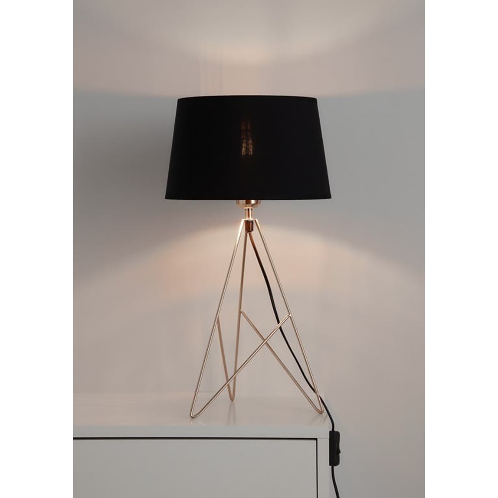 Veioza camera de zi Daitree GOODHOME, E27, 60W, IP20, negru