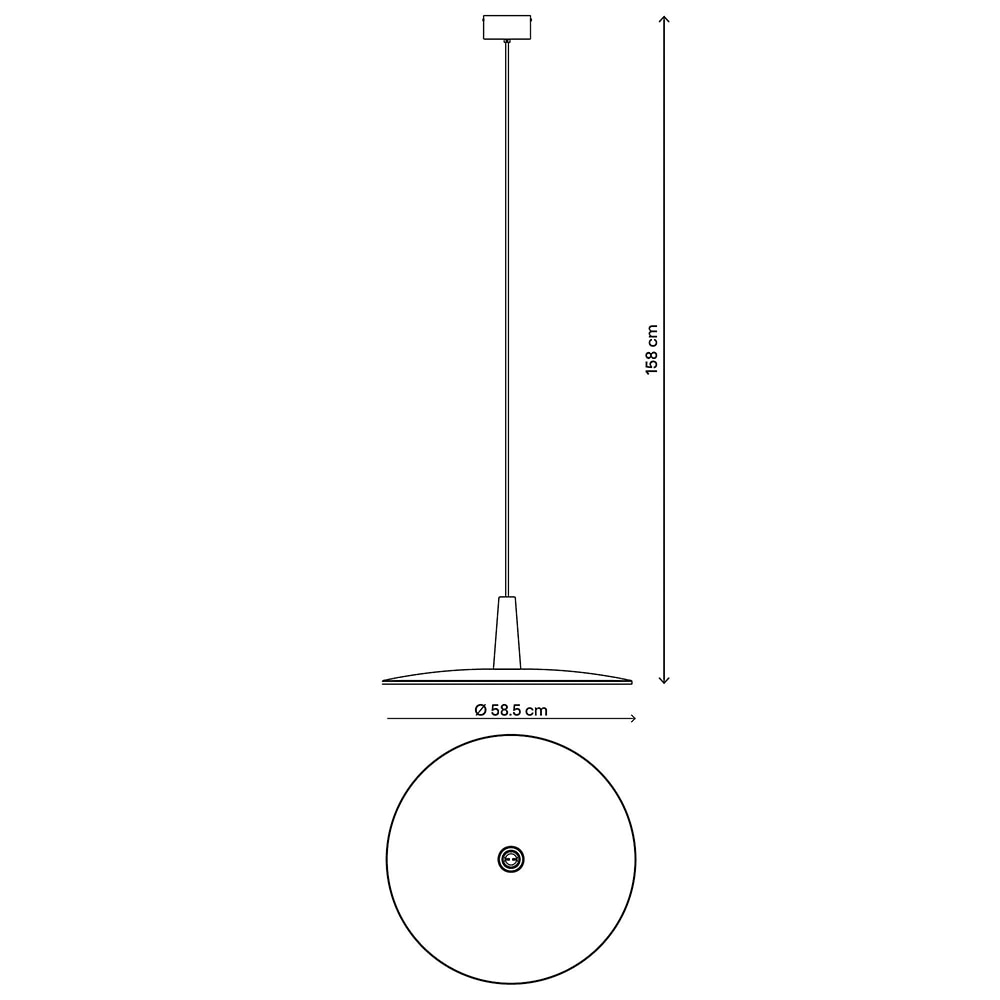 Pendul GOODHOME Hibonit, E27, 42W, negru