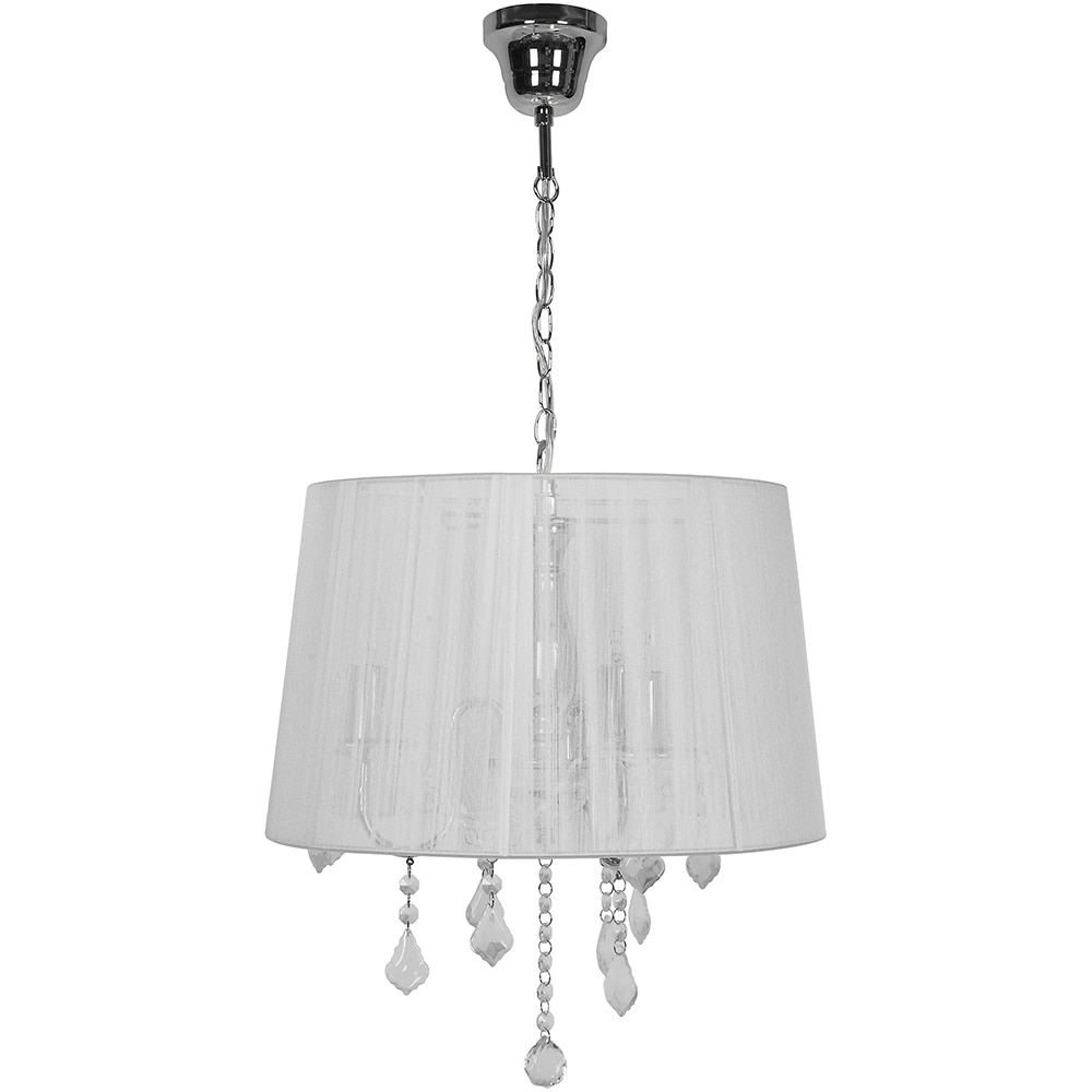 Pendul cu 3 becuri GOODHOME Hovland, E14, 40W, IP20, argintiu