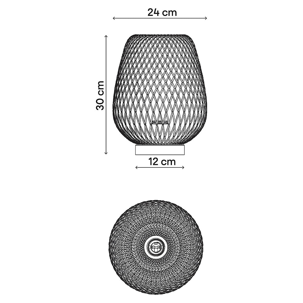 Veioza GOODHOME Kasungu, E27, IP20, maro