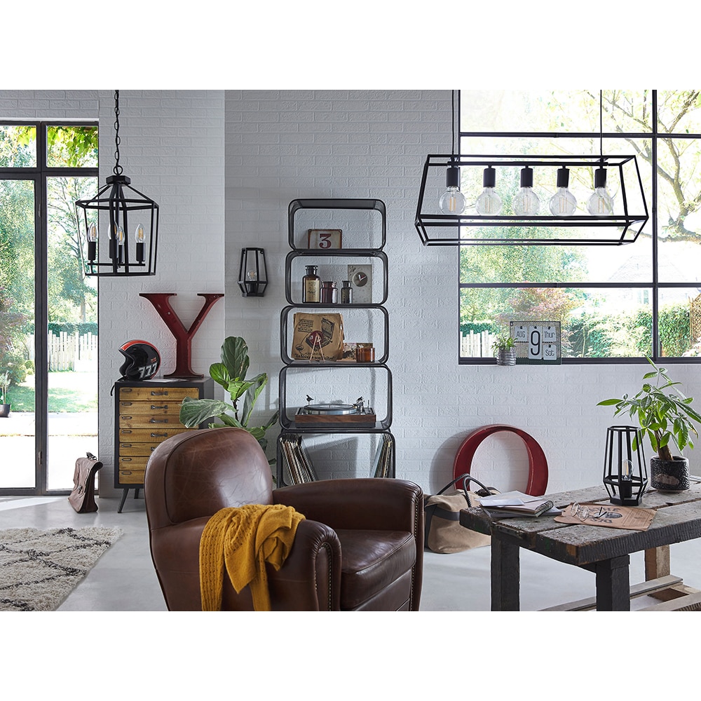 Veioza GOODHOME Nantan, E27, IP20, negru