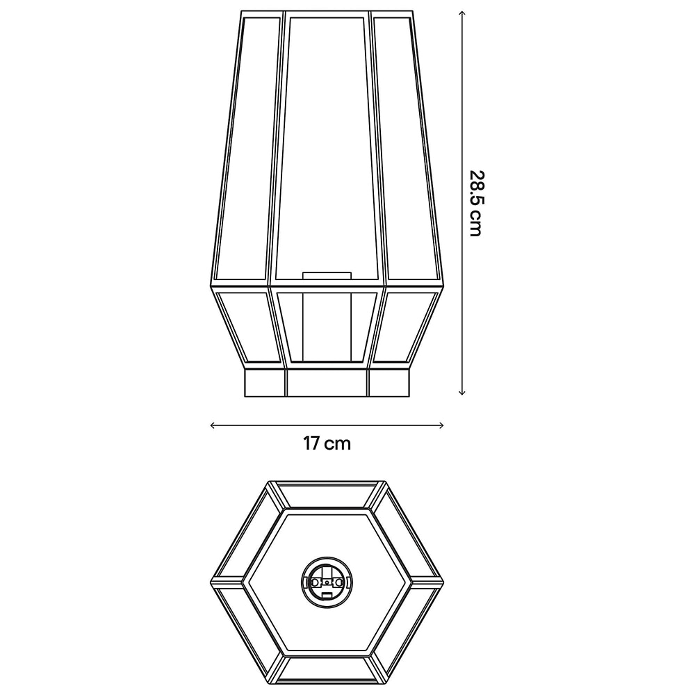 Veioza GOODHOME Nantan, E27, IP20, negru