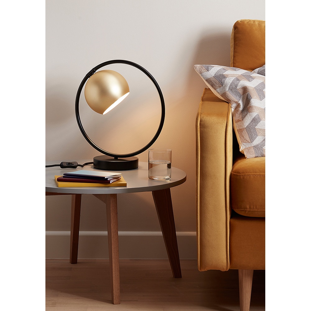 Veioza GOODHOME Toroba, E14, IP20, negru