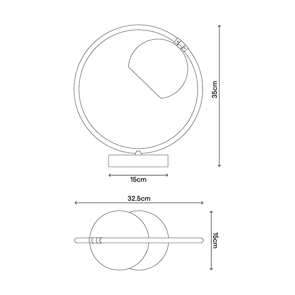 Veioza GOODHOME Toroba, E14, IP20, negru