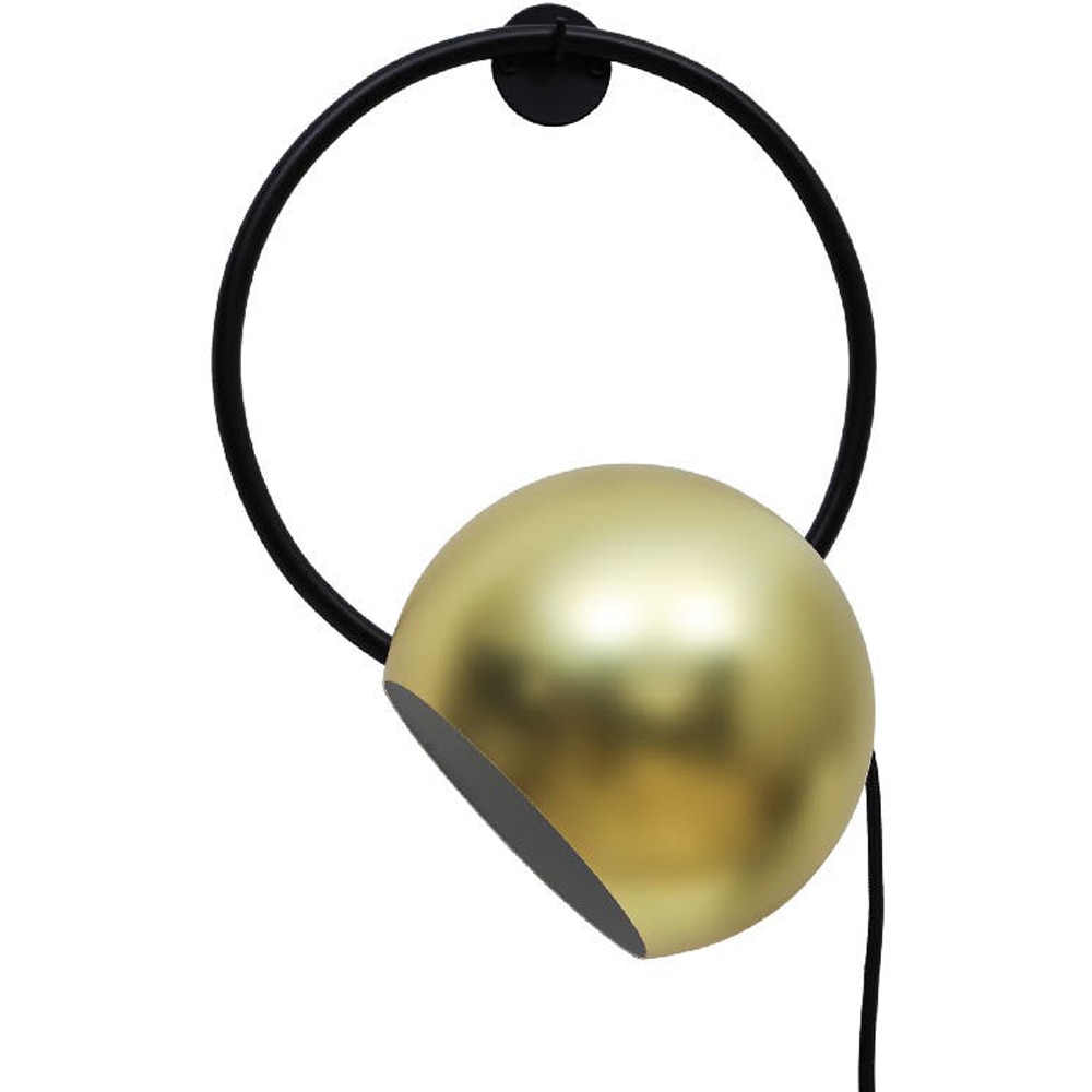 Aplica de perete Toroba GoodHome, 1  E27, LED compatibil, negru-auriu