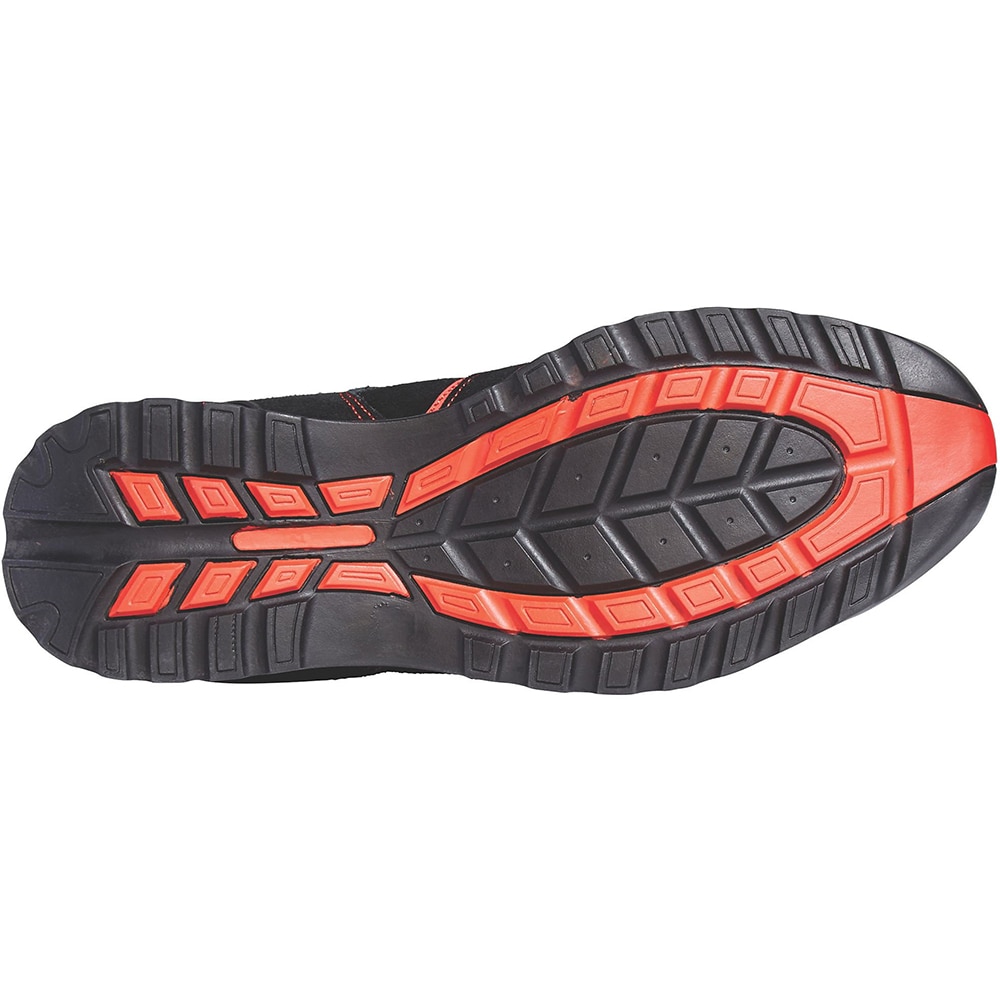 Pantofi de protectie SITE Coltan, marimea 45, negru-rosu