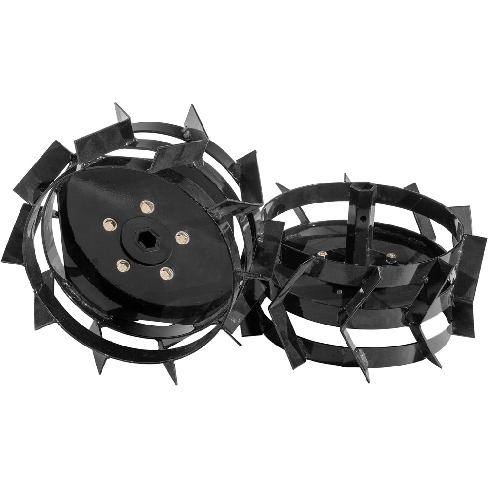Roti metalice motocultor, 35 cm, negru