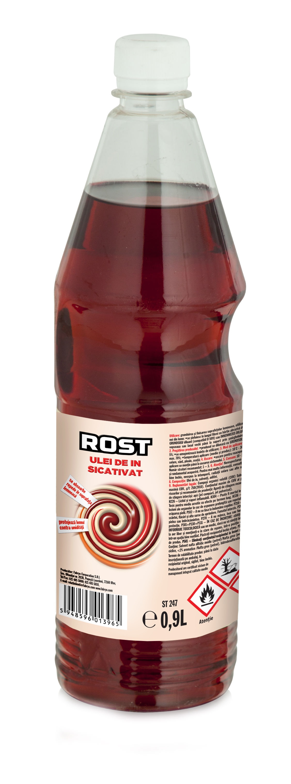 Ulei in pentru lemn, incolor, 0.9 L • Rost