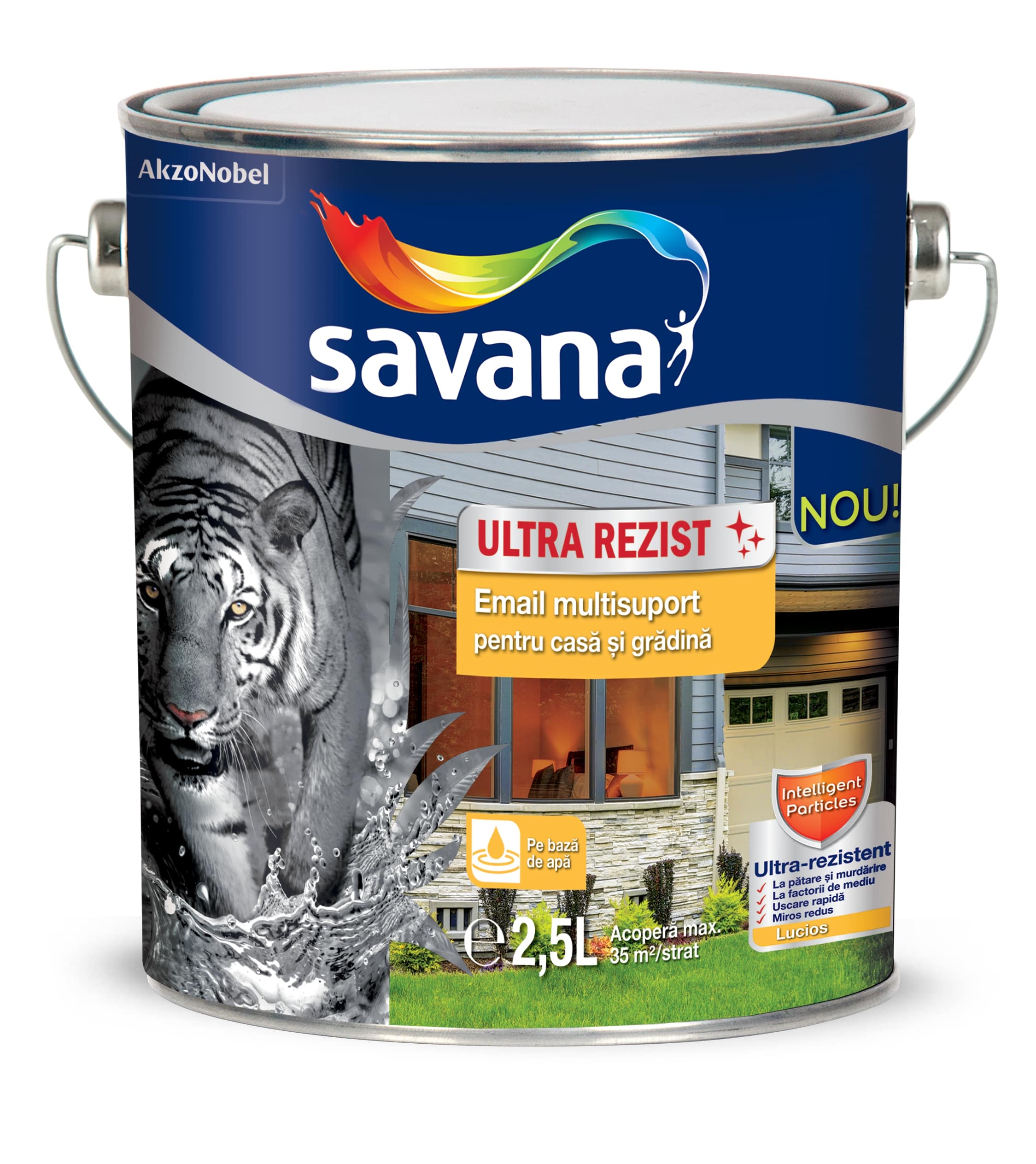 Savana email multisuport pentru casa si gradina alb 2,5 L