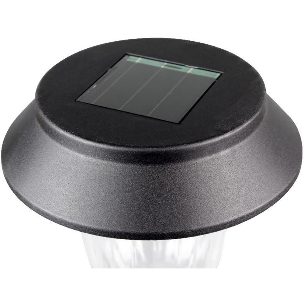 Lampa solara LED, 0.01 W, 300 mAh, 10000 K, plastic, negru