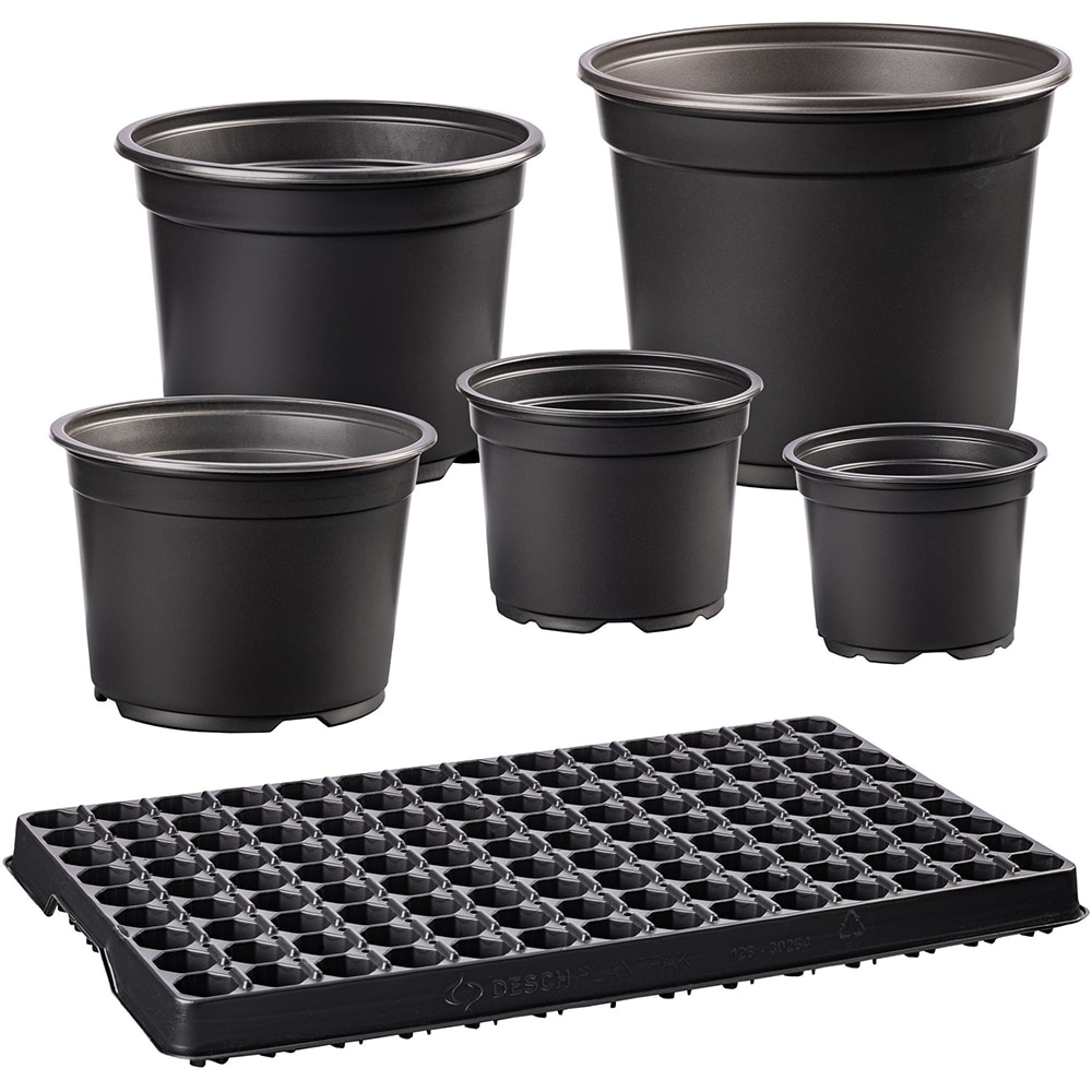 Tava pentru semanat 104 celule, plastic, negru