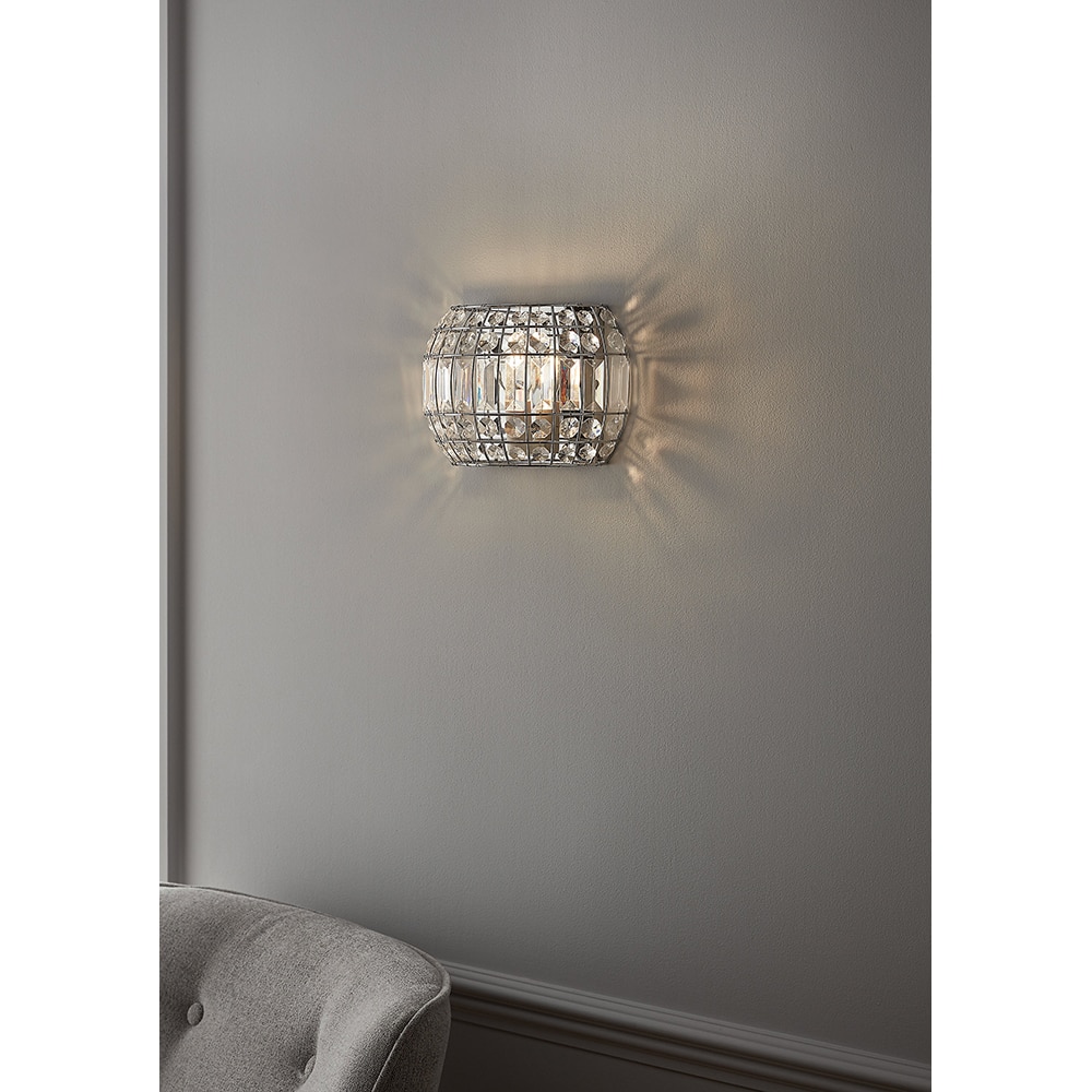 Aplica Digya GOODHOME, E14, 28W, IP20, argintiu