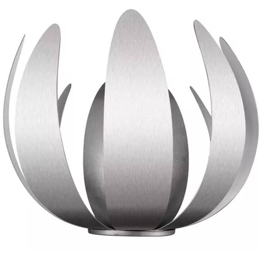 Aplica de perete Pleiones GoodHome, E14, LED compatibil, argintiu