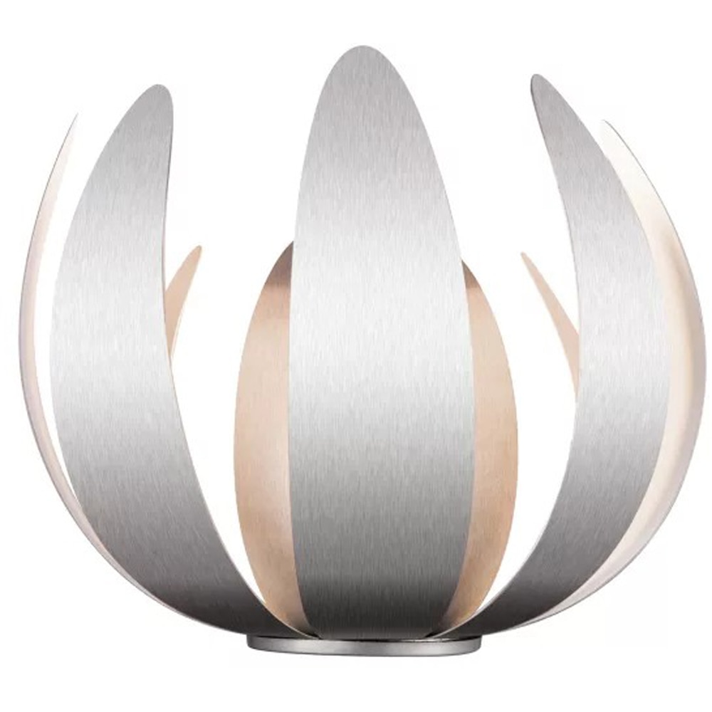 Aplica de perete Pleiones GoodHome, E14, LED compatibil, argintiu