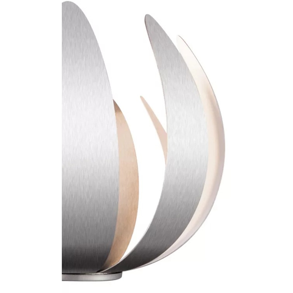 Aplica de perete Pleiones GoodHome, E14, LED compatibil, argintiu