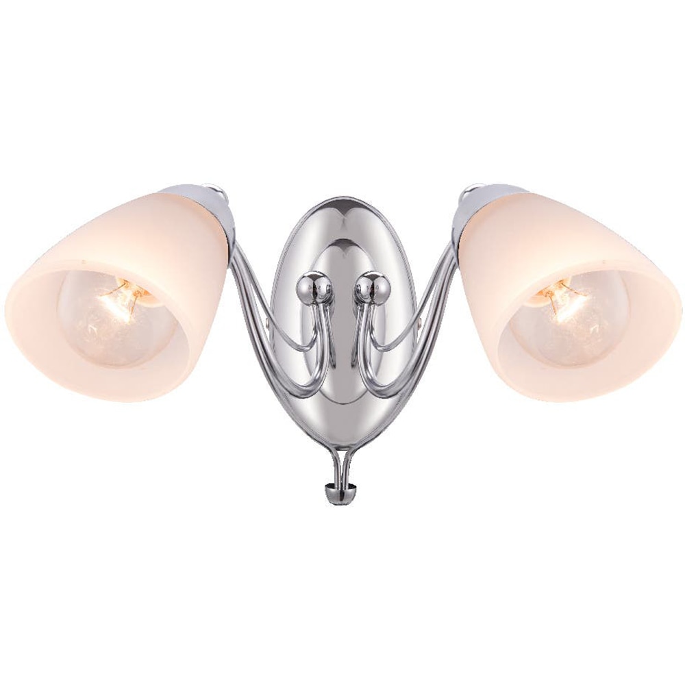Aplica de perete Trivia GoodHome, 2  E14, LED compatibil, argintiu