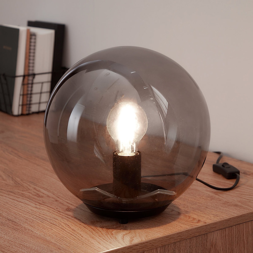 Veioza GOODHOME Barool, E27, IP20, fumuriu