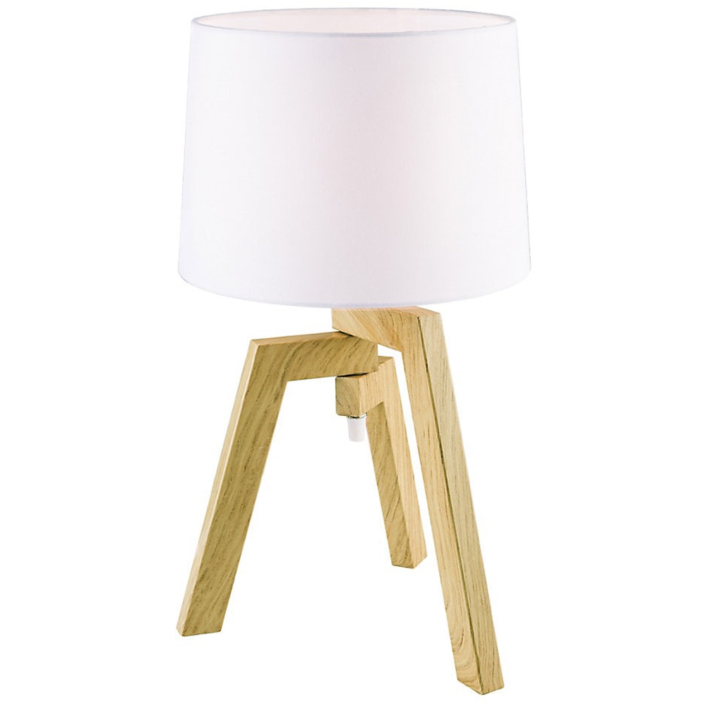 Veioza GOODHOME Trianoy, E14, IP20, alb