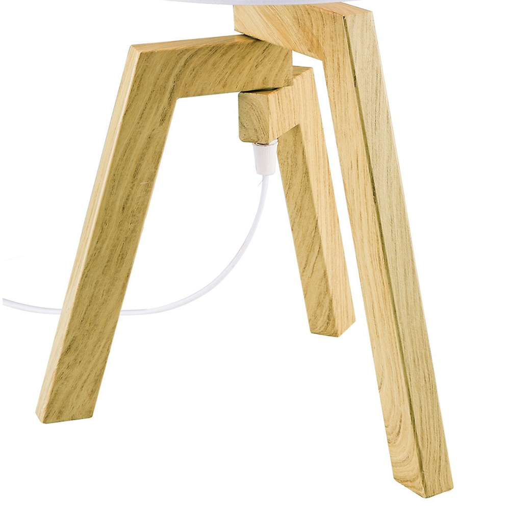 Veioza GOODHOME Trianoy, E14, IP20, alb