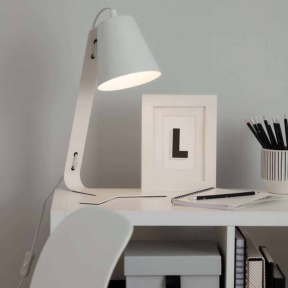 Veioza GOODHOME Bangoran, E14, IP20, alb