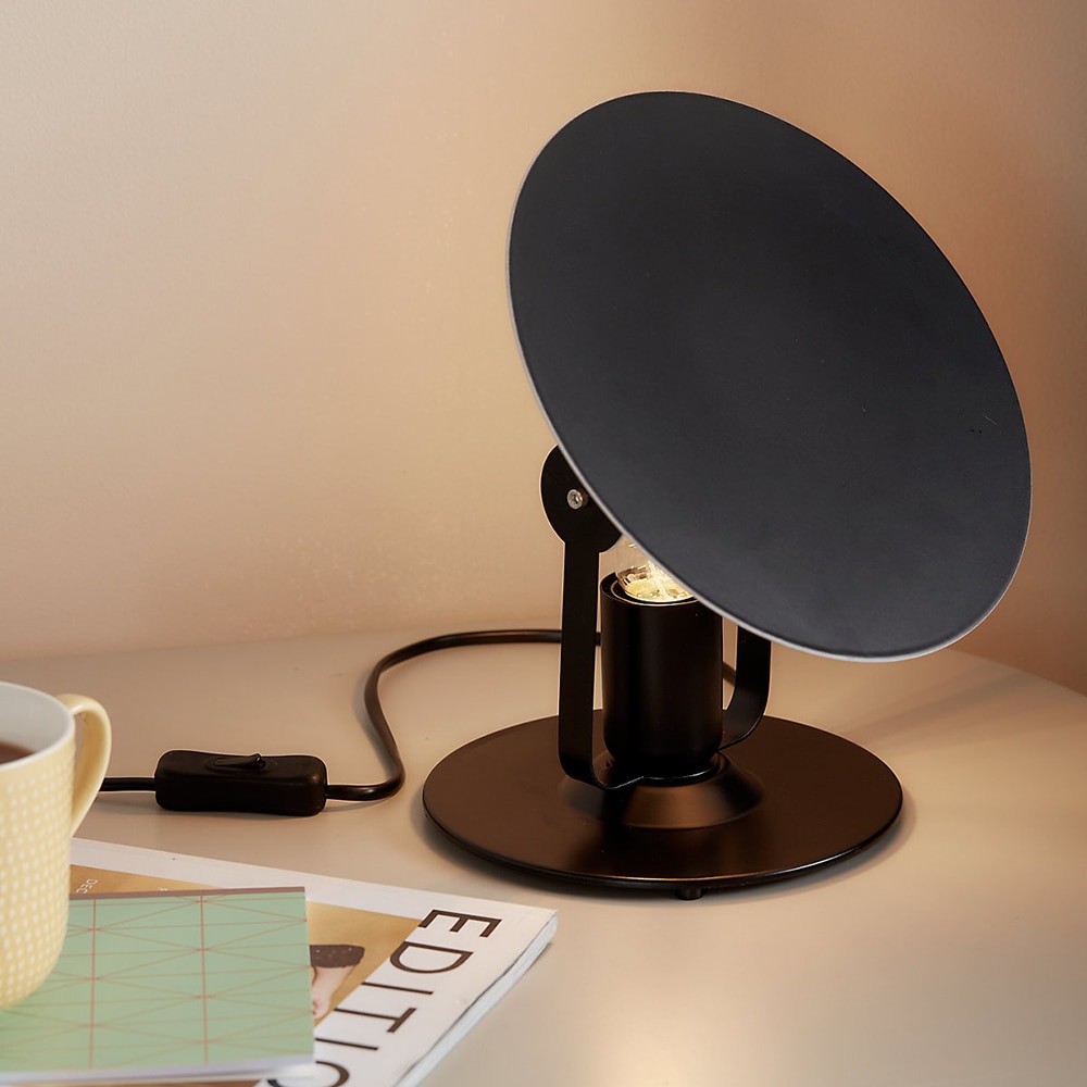 Veioza GOODHOME Kiranat, E27, IP20, negru