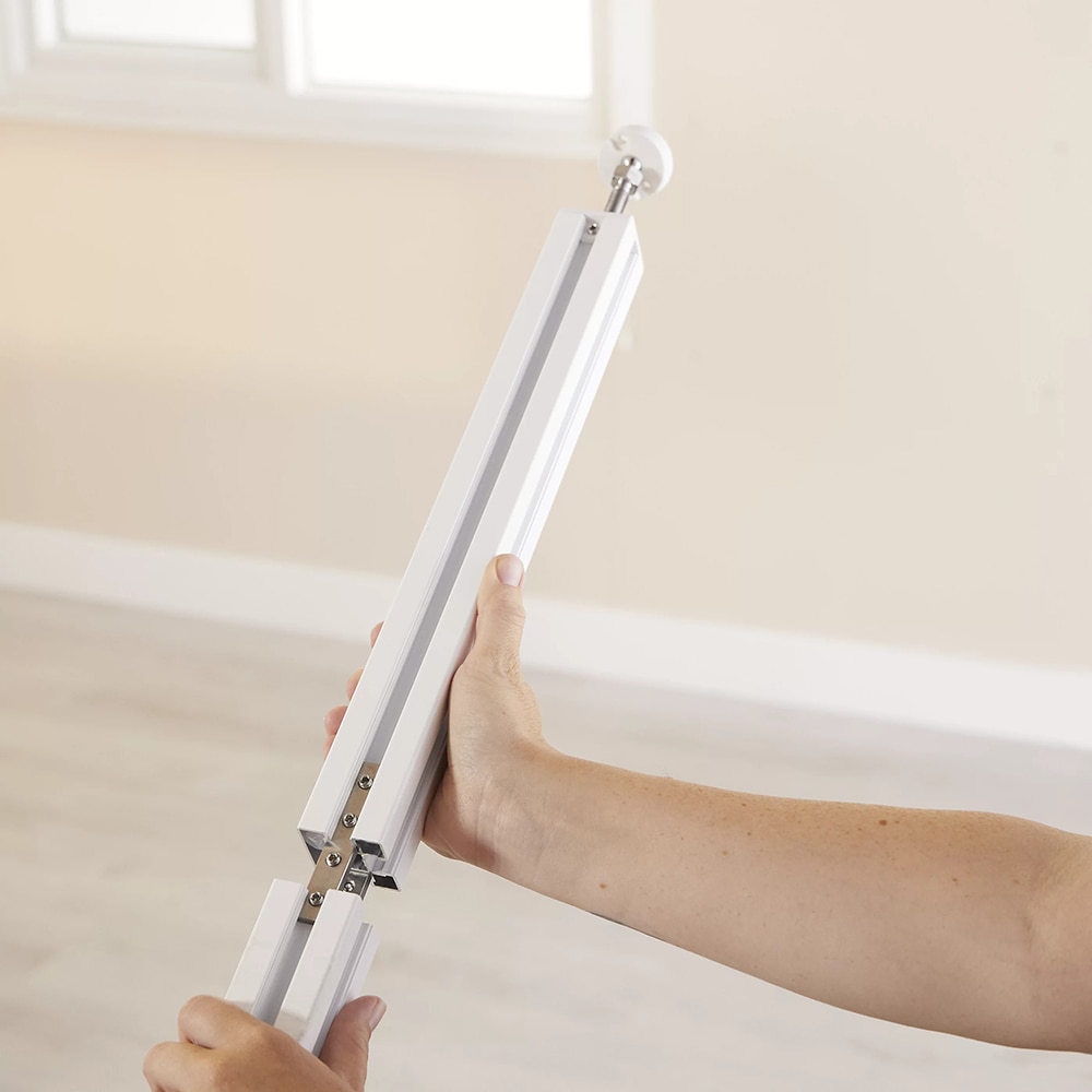 Prelungitor stalp separator camera GOODHOME Alara, 4 x 37.5  cm, aluminiu, alb