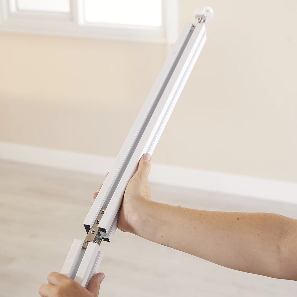 Prelungitor stalp separator camera GOODHOME Alara, 4 x 50 cm, aluminiu, alb