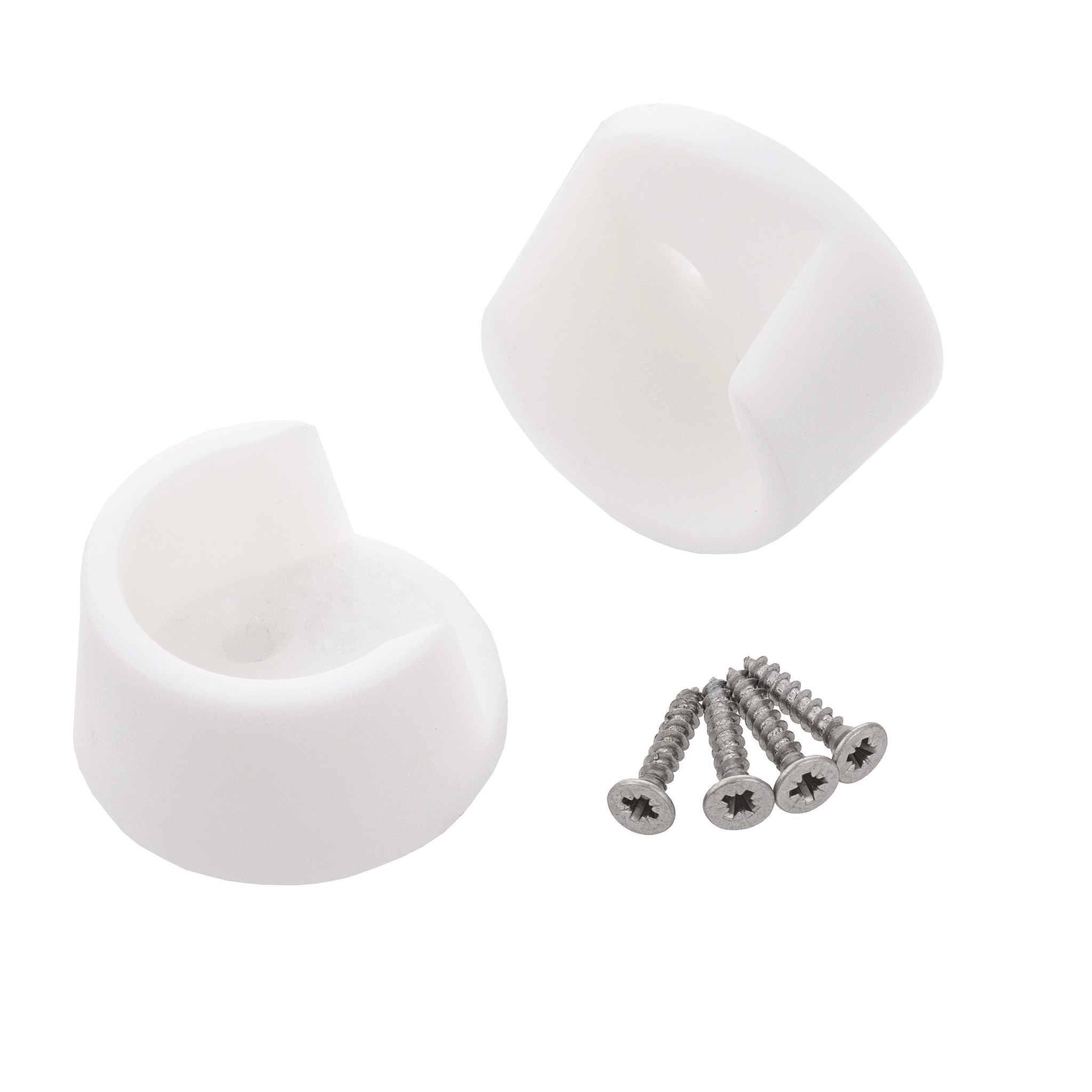 Suport Bara Dulap 25Mm Rotund Alb