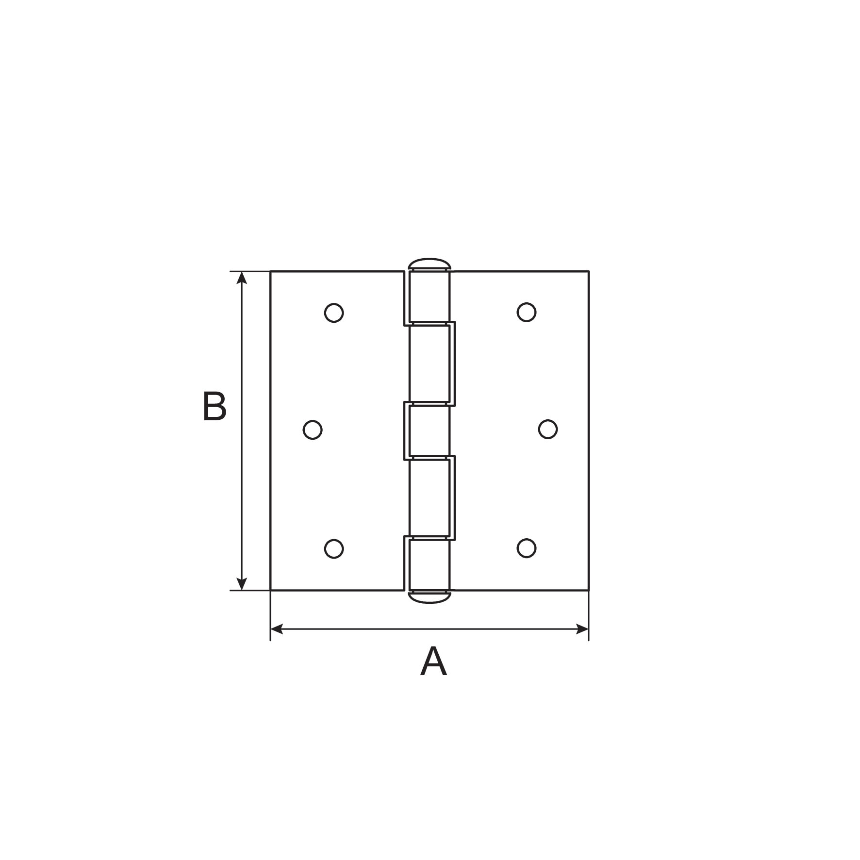 Balama plata G Chro, metal, 50 x 50 mm, gri