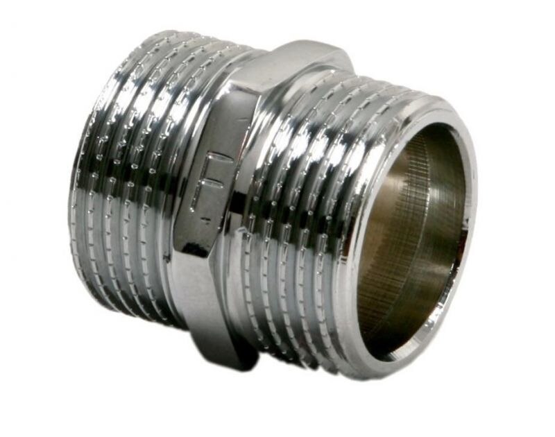 Niplu, alama cromata, racord 3/4