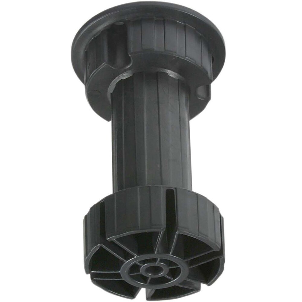 Picior plastic baza mare mobilier, 28x100 mm, negru, set 4 bucati