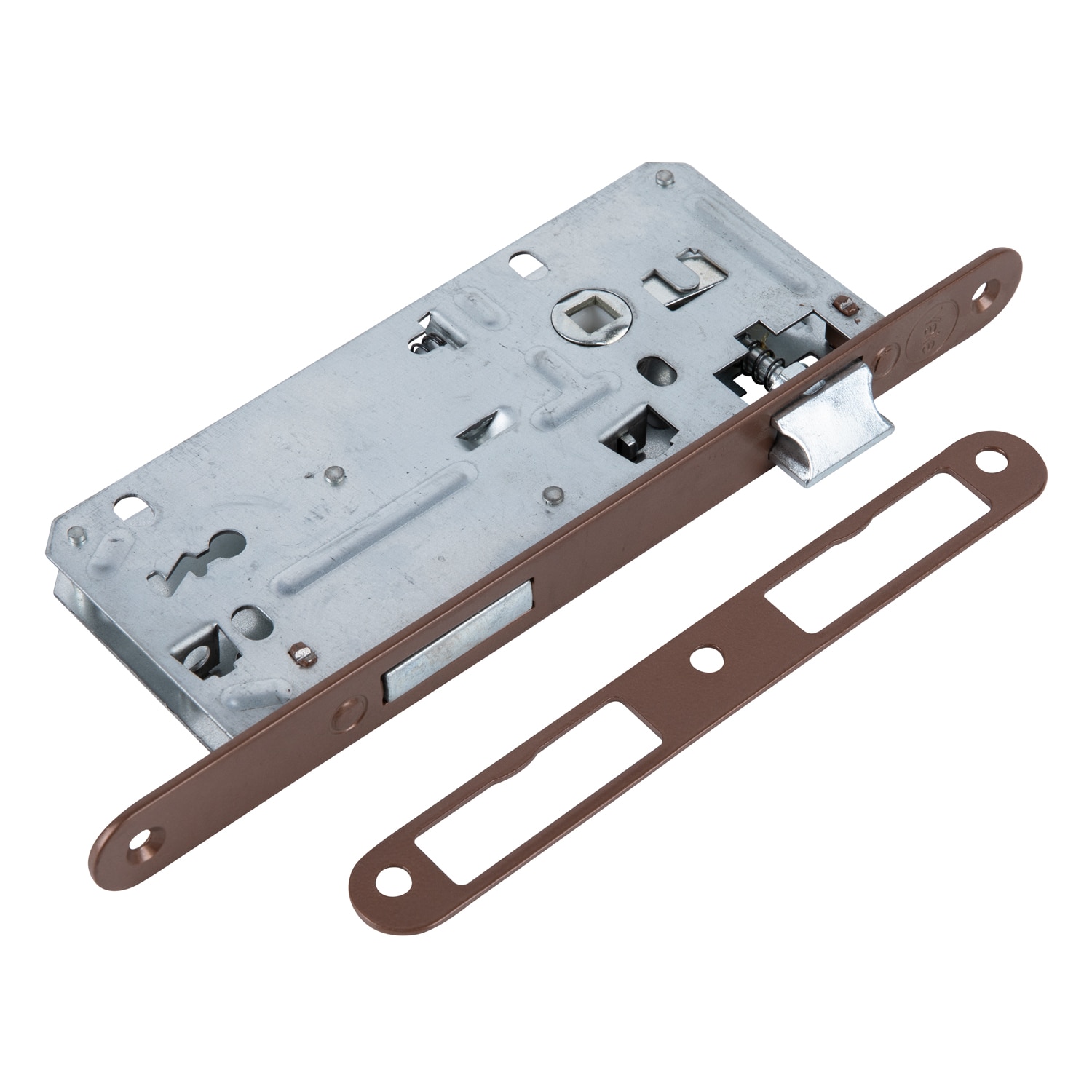 Broasca ingropata, pentru usa interior, 43 X 90 mm, otel, finisaj maro, blister  Yale