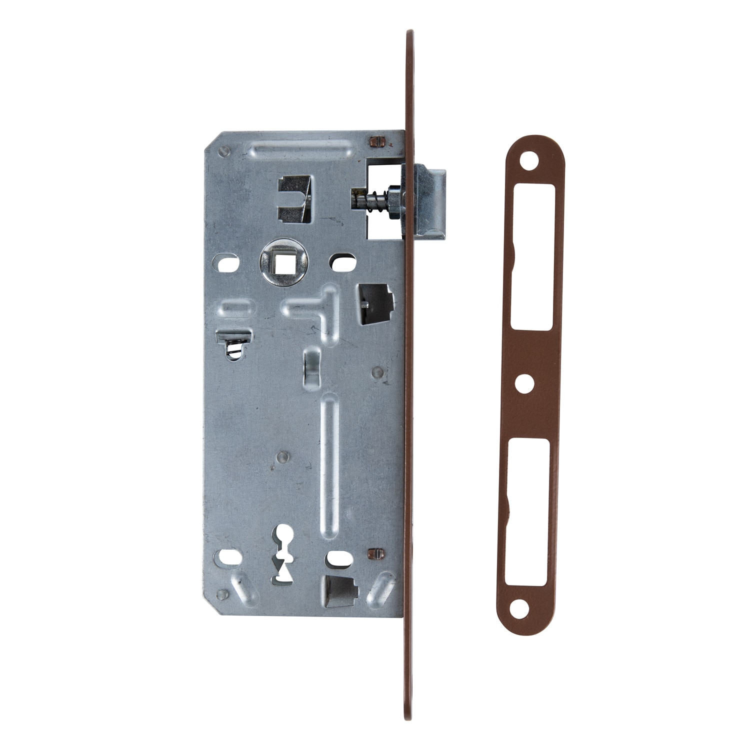 Broasca ingropata, pentru usa interior, 43 X 90 mm, otel, finisaj maro, blister  Yale