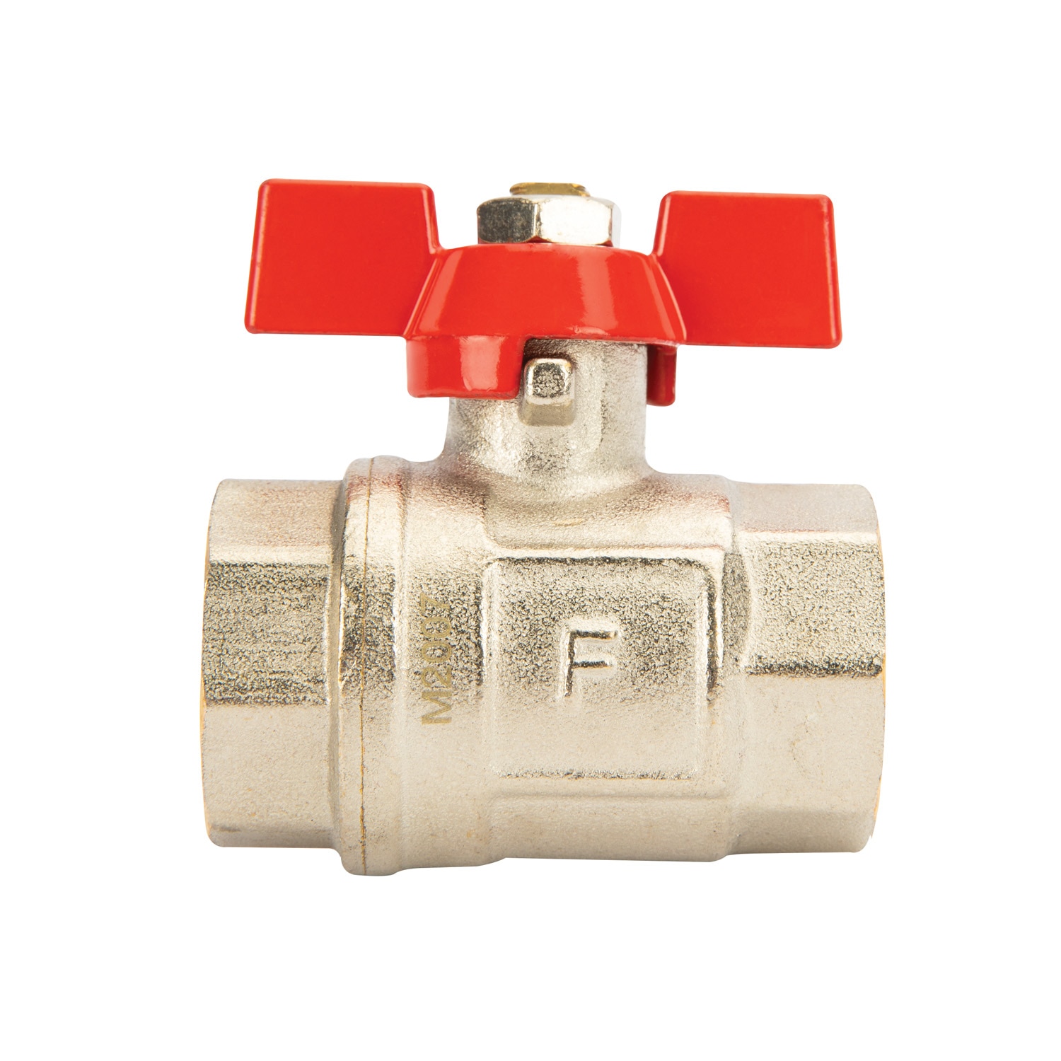 Robinet trecere fluture din alama, racord 3/4, FF