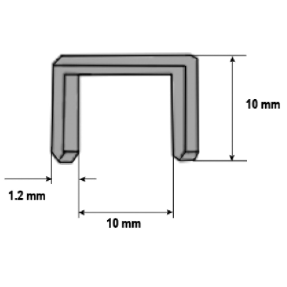 Capse pentru lemn Evotools 640086, 10 x 1.2 mm, 1000 buc
