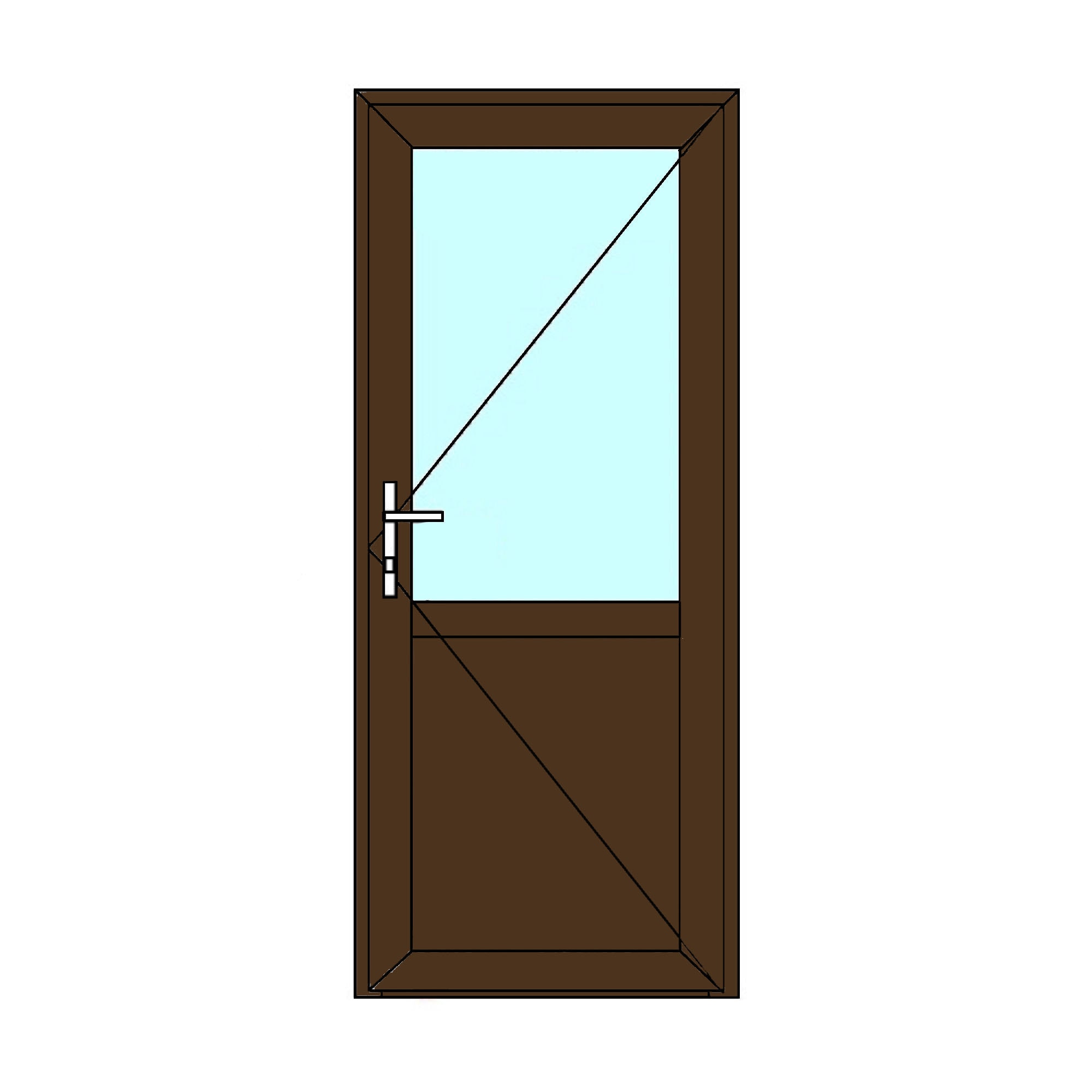 Usa PVC, nuc, 6 camere 88 x 205 cm, stanga