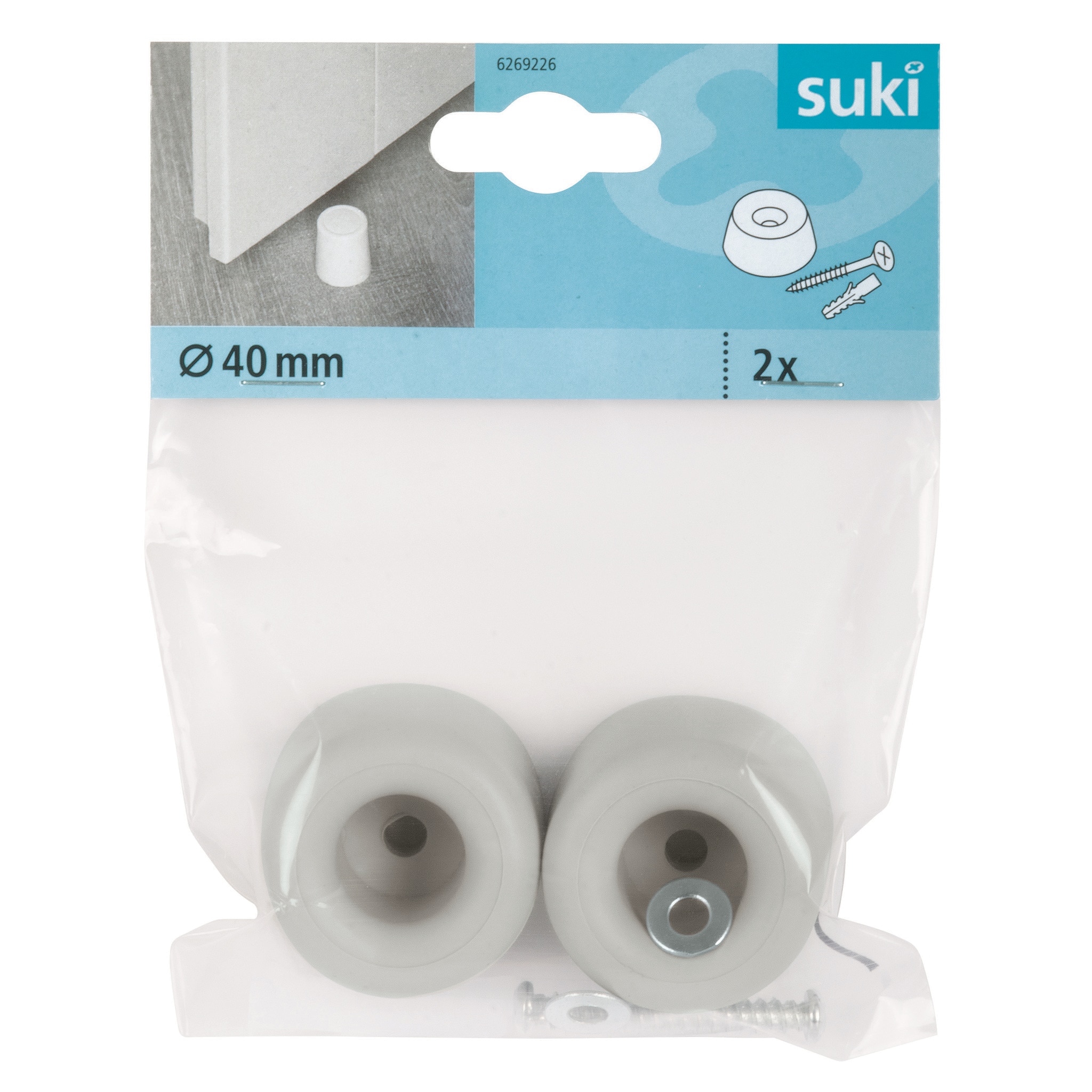 Opritor Usa Cu Surub 30Mm Gri 2 Buc