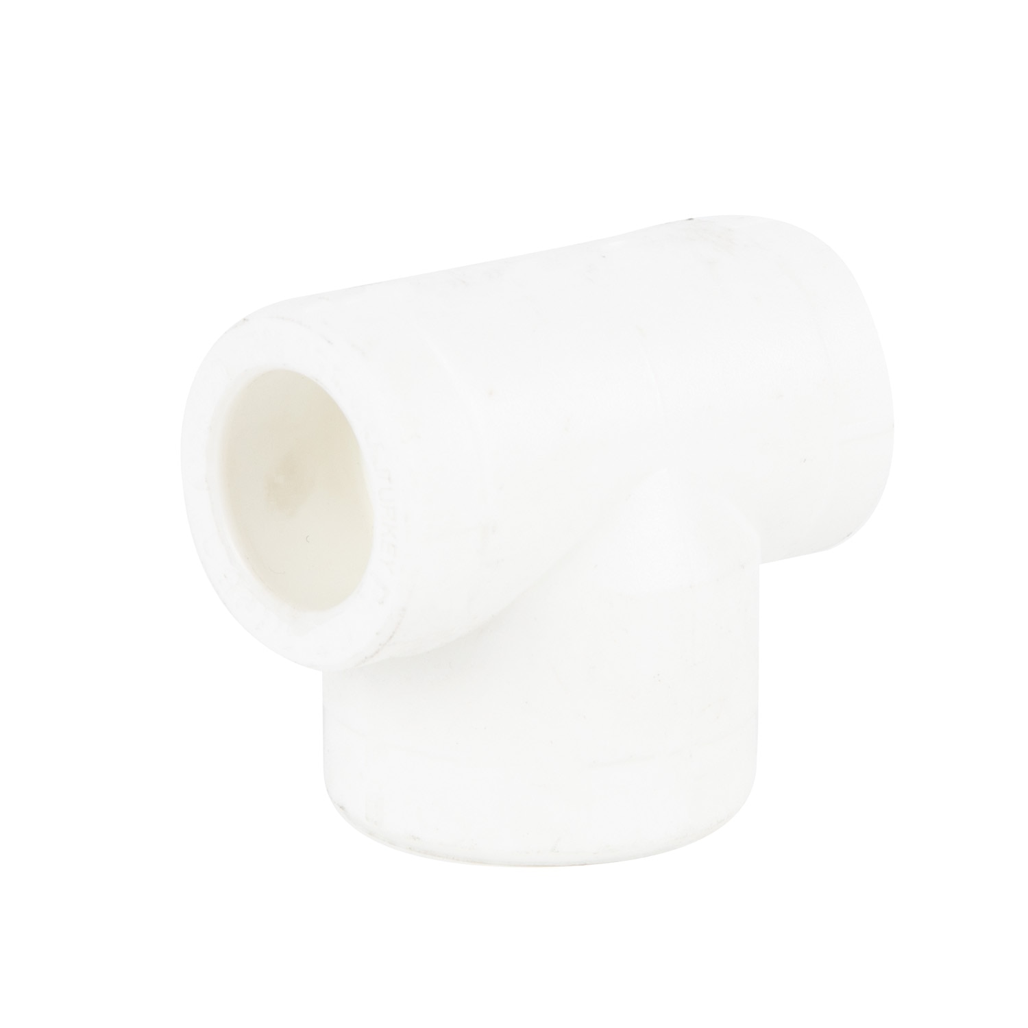 Teu redus plastic PPR, alb, 20 x 25 x 20 mm
