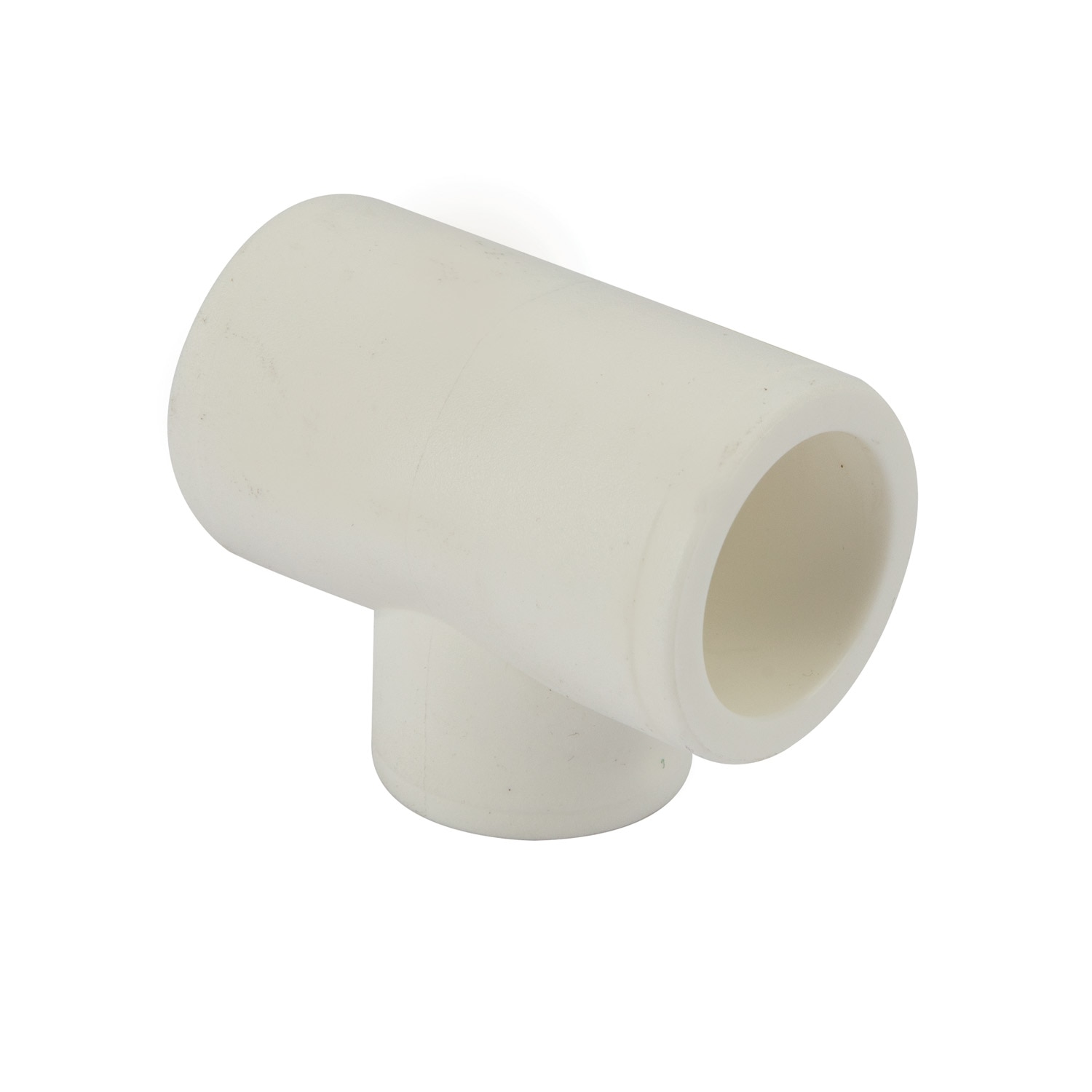 Teu redus plastic PPR, alb, 25 x 20 x 25 mm