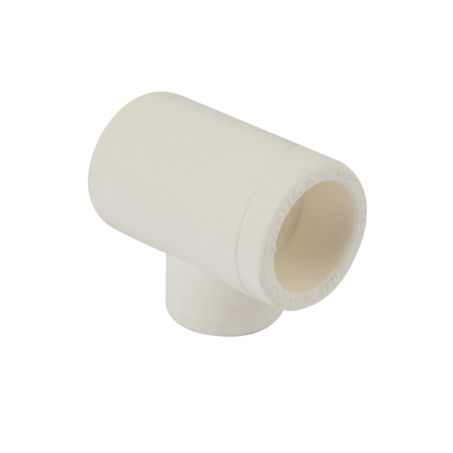 Teu redus plastic PPR, alb, 32 x 25 x 32 mm